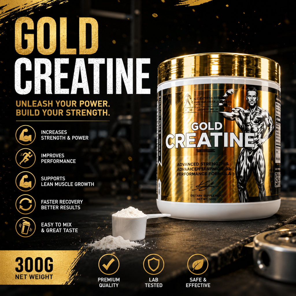 Gold Creatine Monohydrate – Advanced Strength & Performance Formula