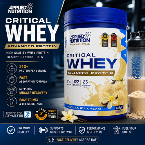 Applied Nutrition Critical Whey Protein – Vanilla Ice Cream (825g)